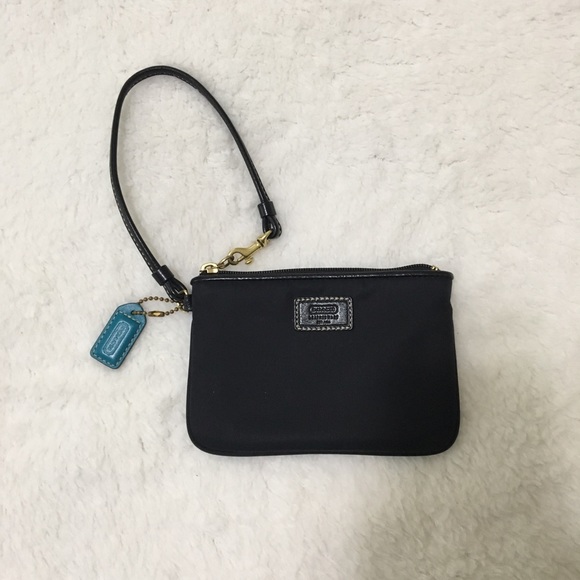 COACH Black Nylon Wristlet - Picture 1 of 3
